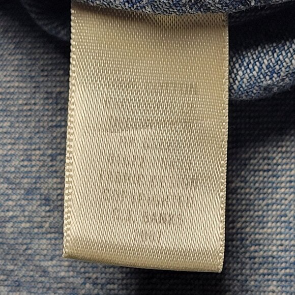 C.J. Banks Womens Blue Denim Long Sleeve Button Up Embroidered Jacket Size 1X - Picture 5 of 13